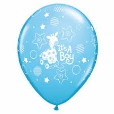 Balloon Single Baby Boy Giraffe image 0