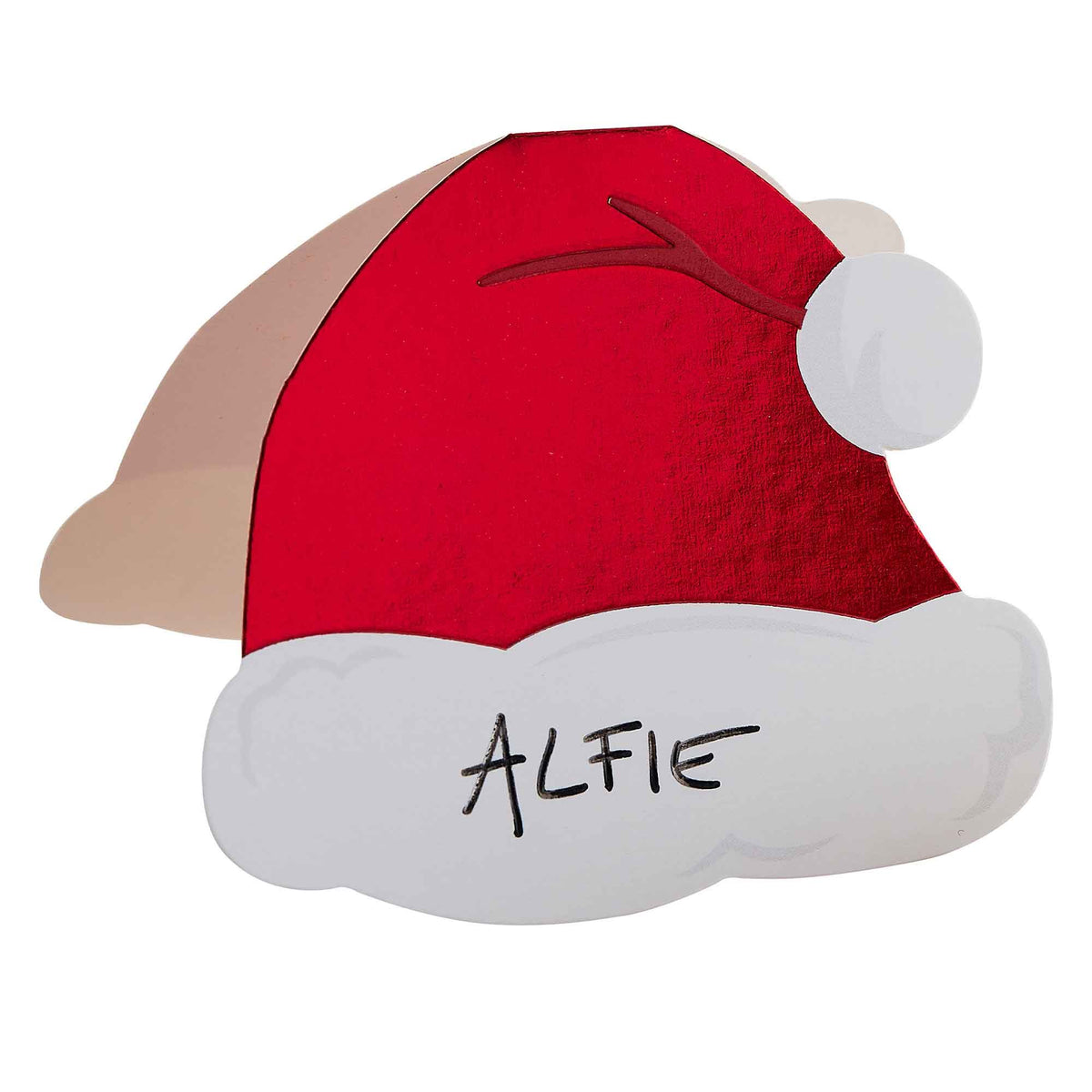 Foil Santa Hat Place Cards - 10pk image 0
