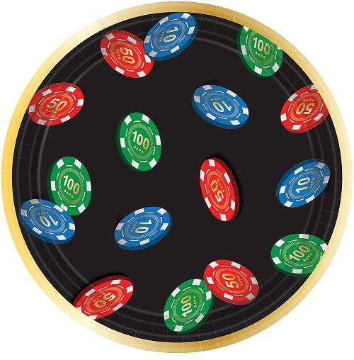 Roll The Dice Casino Paper Plates 7in (8pk)