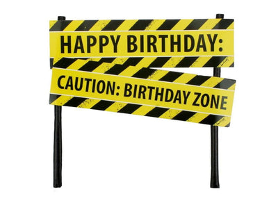 Happy Birthday Construction Cake Topper