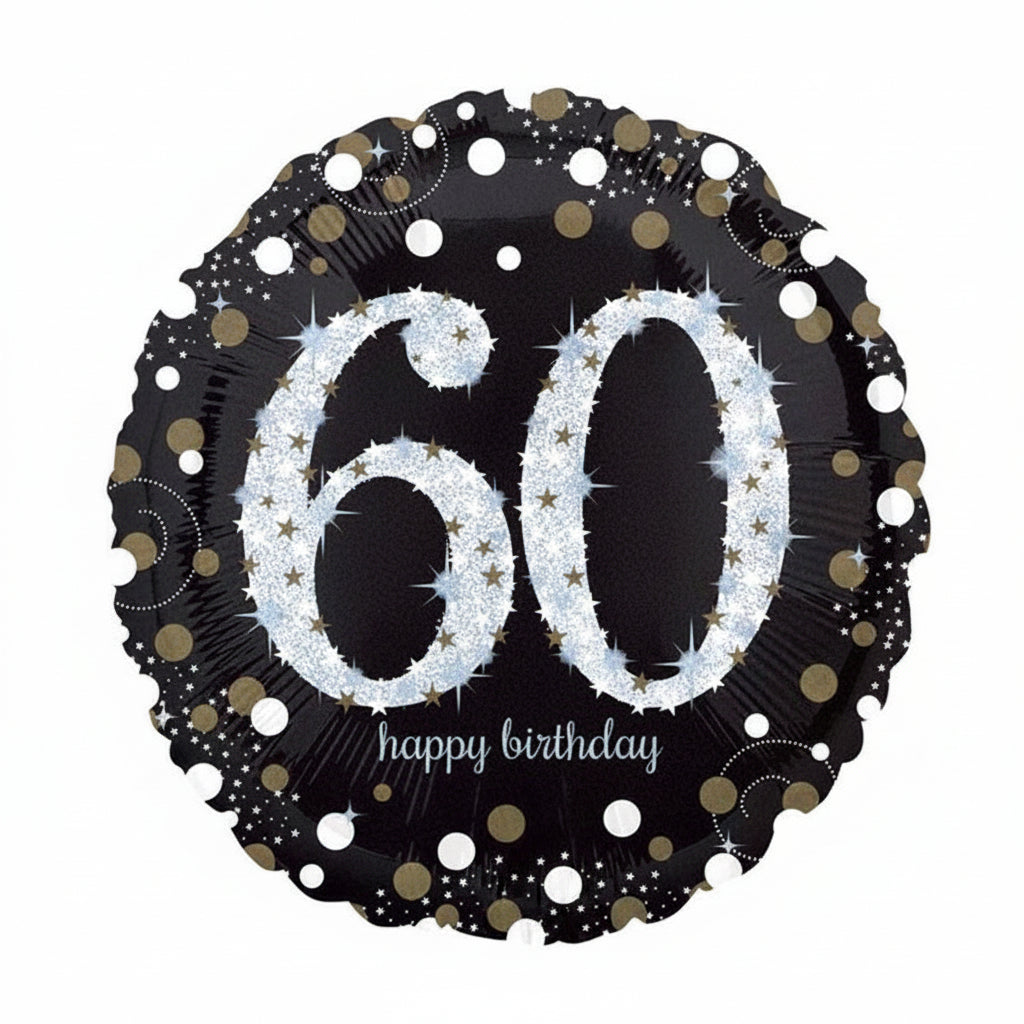Foil Balloon 60th Birthday - Sparkles image 0