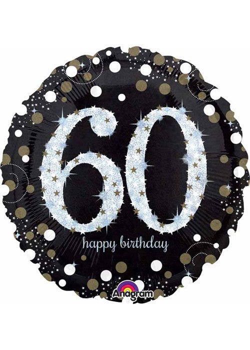 Foil Balloon 60th Birthday - Sparkles image 0