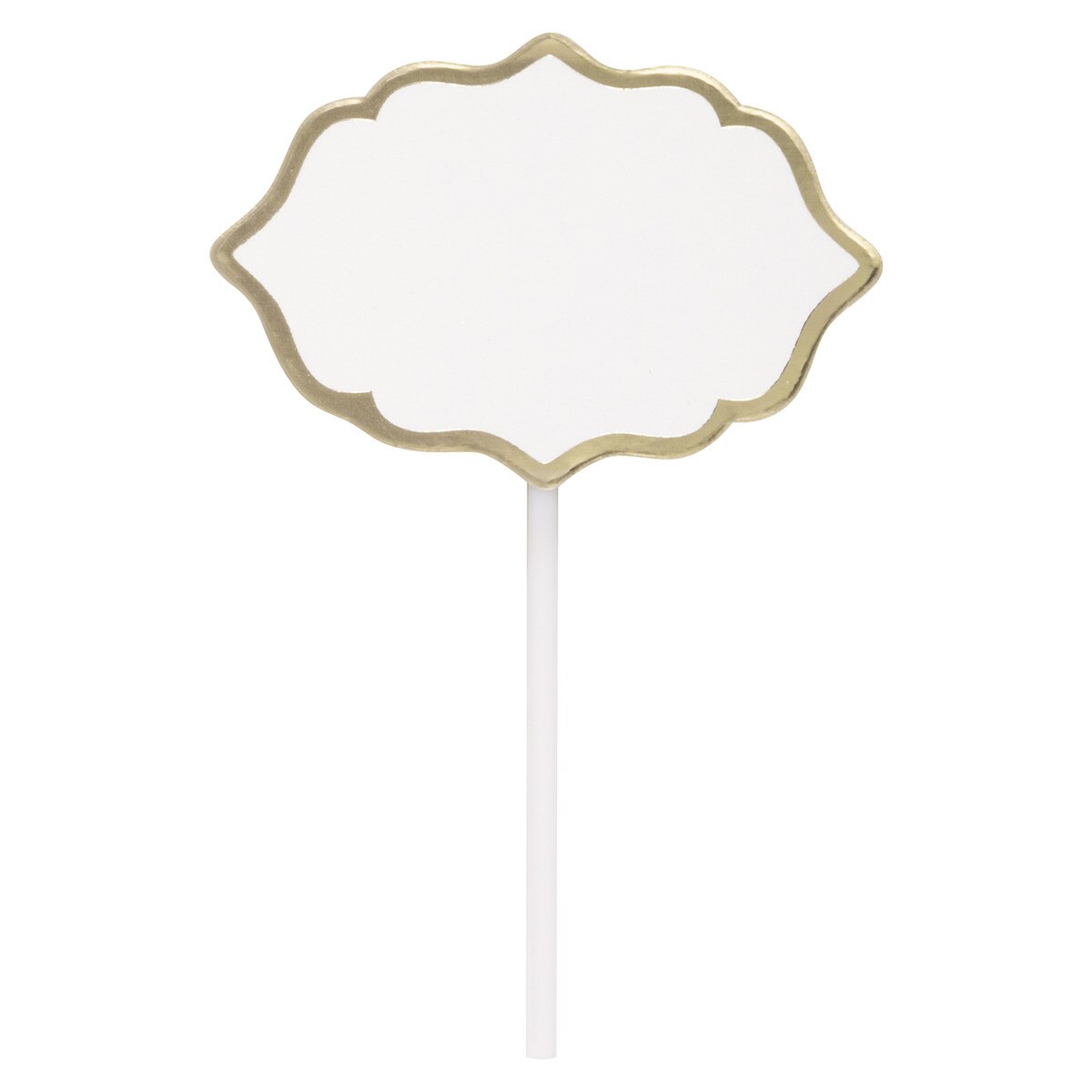 10 Charcuterie Picks with Gold Foil Trim 12cm (4.7")