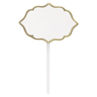 Charcuterie Picks with Gold Foil Trim 12cm