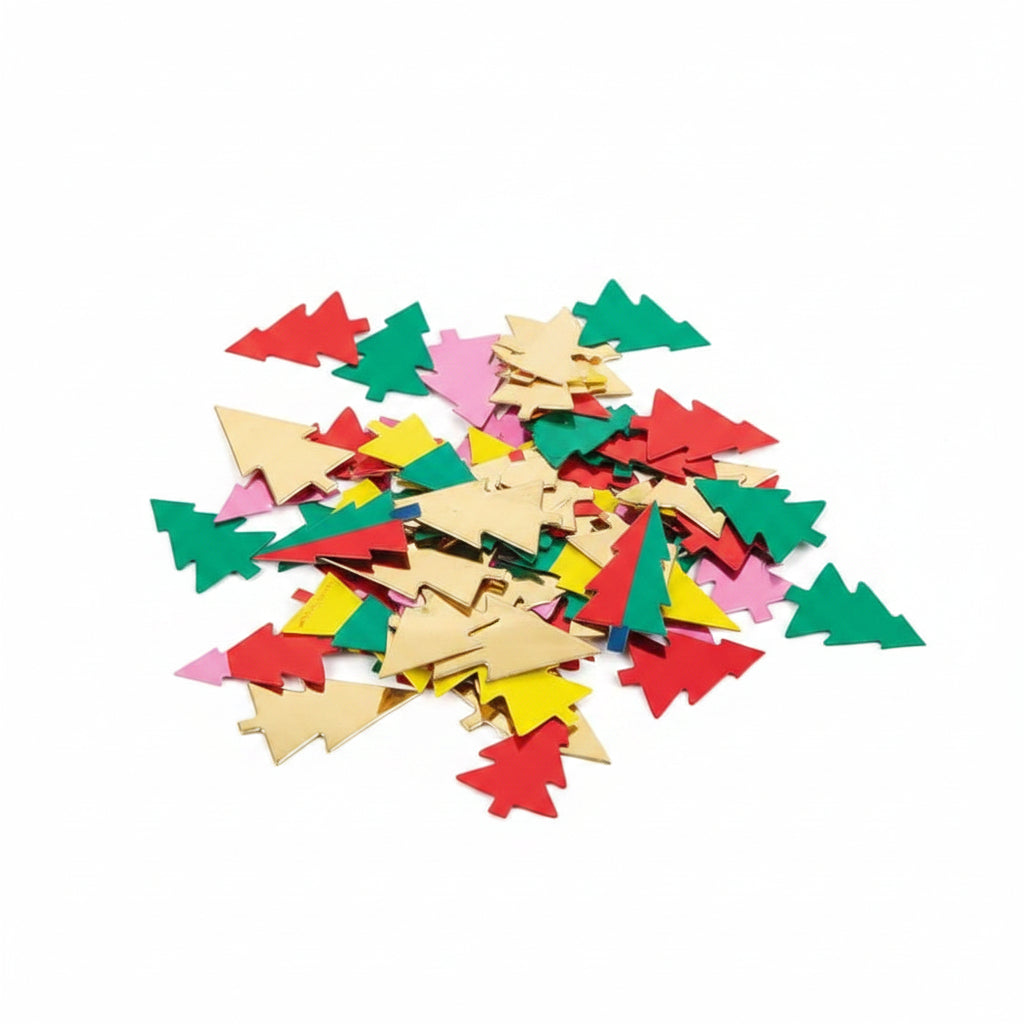 Vibrant Christmas Trees Confetti Scatters