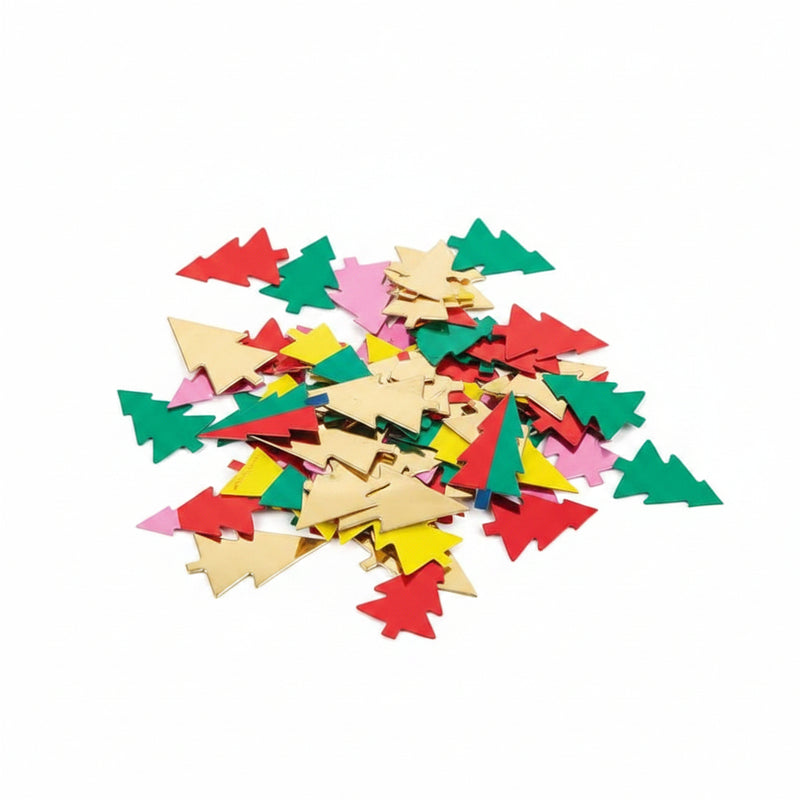 Vibrant Christmas Trees Confetti Scatters