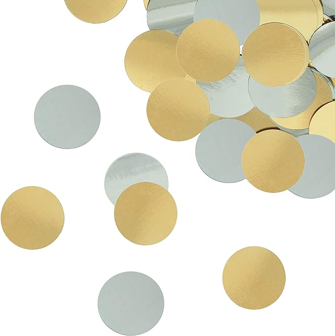 Foil Confetti - Gold &amp; Silver Circles
