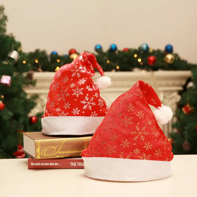 Christmas Santa Hat Gold Glitter image 0