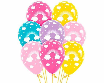 Rainbow Party Balloons - 12pk image 0