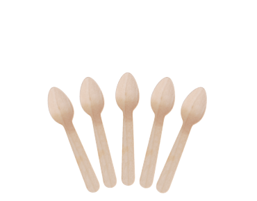 Wooden Biodegradable Teaspoon 100pk image 0