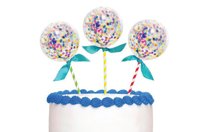 Cake Topper Confetti Balloons image 0