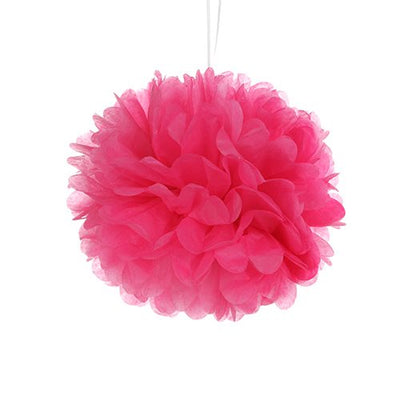 Tissue Paper Pom Pom 40cm - Hot Pink image 0