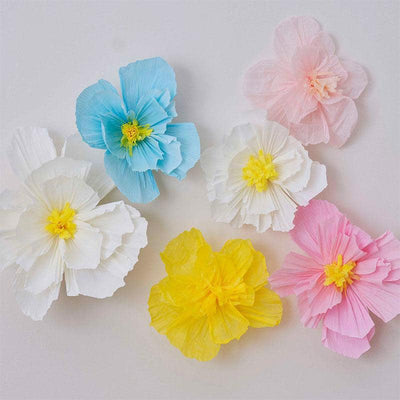 Spring Tissue Flowers 6pk image 0