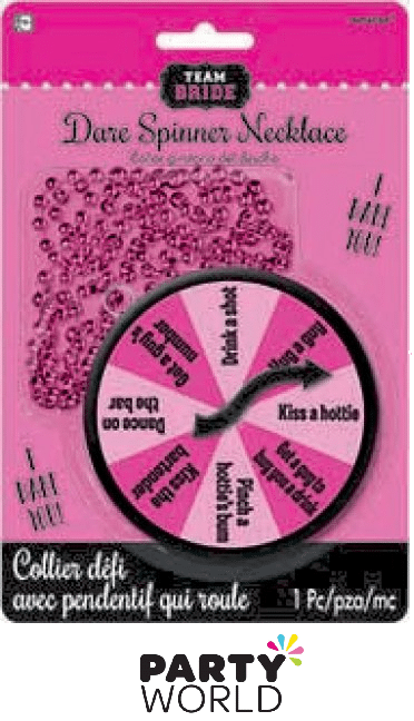 Bachelorette Dare Spinner Game Necklace