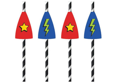 Superhero straws 20pk image 0