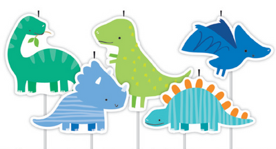 Candles Dinosaurs 5pk