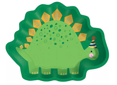 Dinosaur Shaped Plates - 8pk