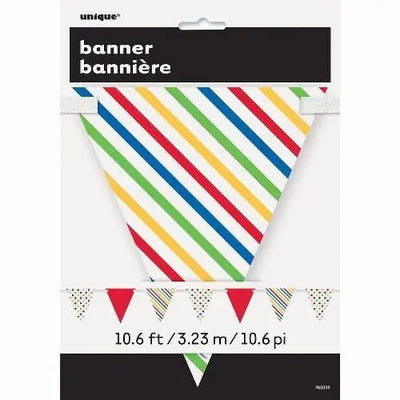 Bunting Flag Banner Bold Stripes &amp; Dots