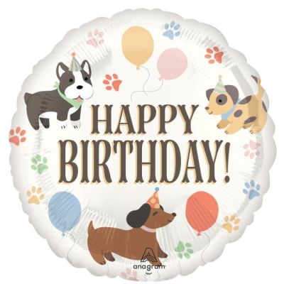 Foil Balloon 18" Happy Birthday - Pawsome Party image 1