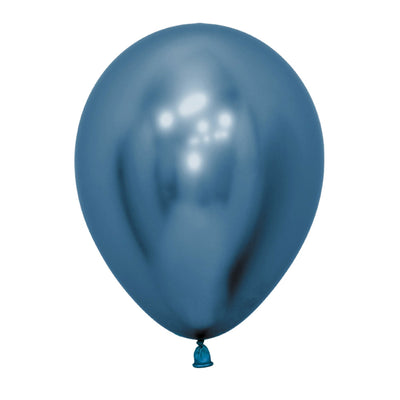 Metallic Blue Balloons - 12pk image 0