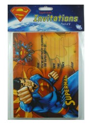 Superman Invites 8pk image 0