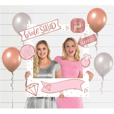 Bride Squad Rose Gold Photo Booth Accessories image 0