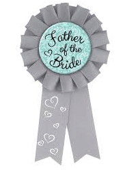 Father of the Bride Ribbon Badge