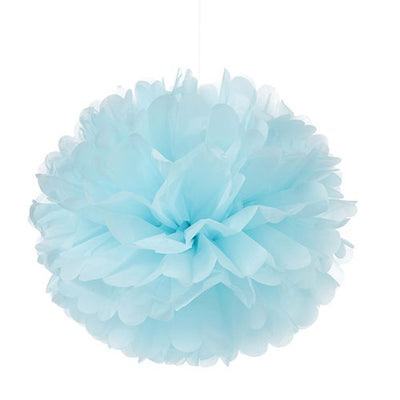 Tissue Paper Pom Pom 45cm - Pale Blue image 0