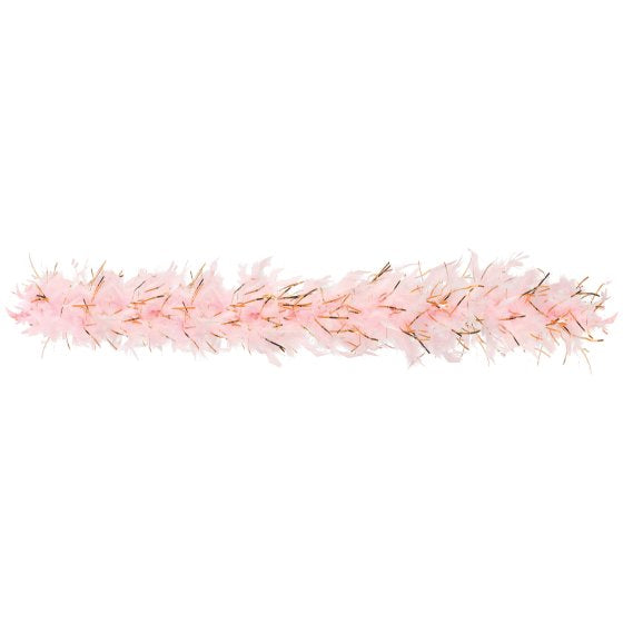 Feather Boa - Blush & Gold