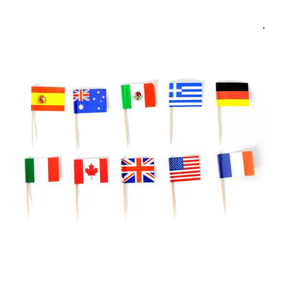 International Flag Picks 50pk