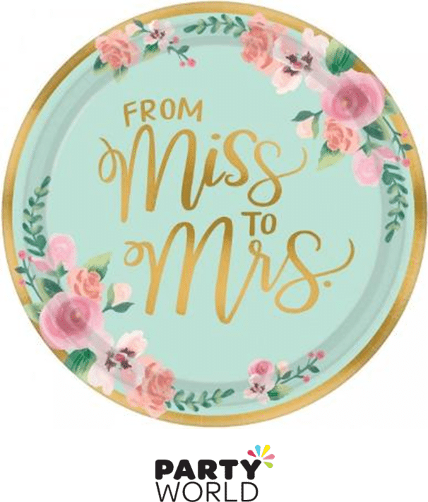 Miss To Mrs Fondant Embosser Stamp 8cm