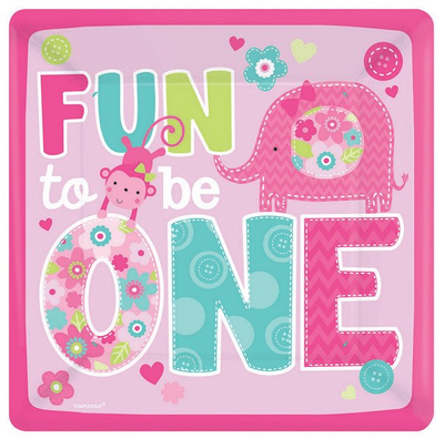 Fun to be One Paper Plates 10in 8pk