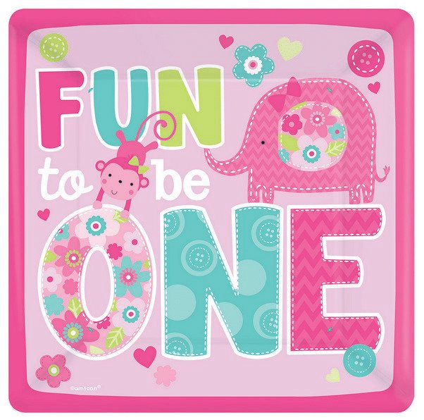 Fun to be One Paper Plates 10in (8)
