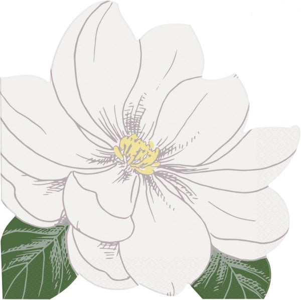 Garden Party Flower Shaped Beverage Napkins (16pk)