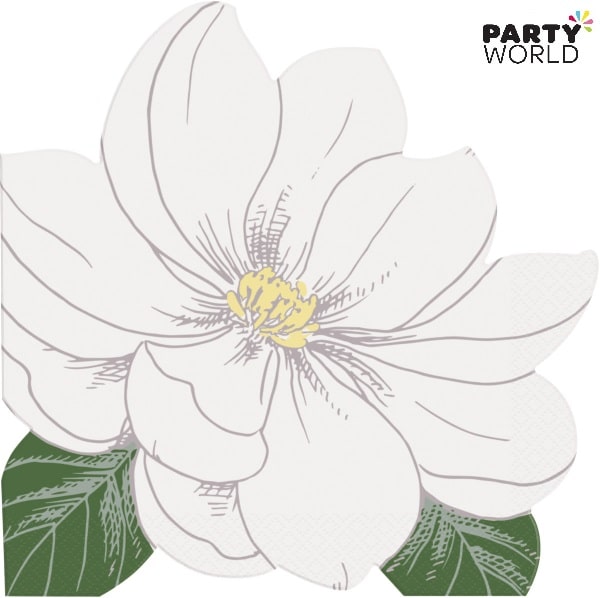 Garden Party Flower Shaped Beverage Napkins (16pk)