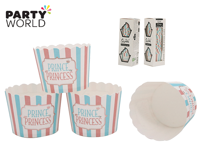 Gender Reveal Prince Or Princess Baking Cups (25pk)