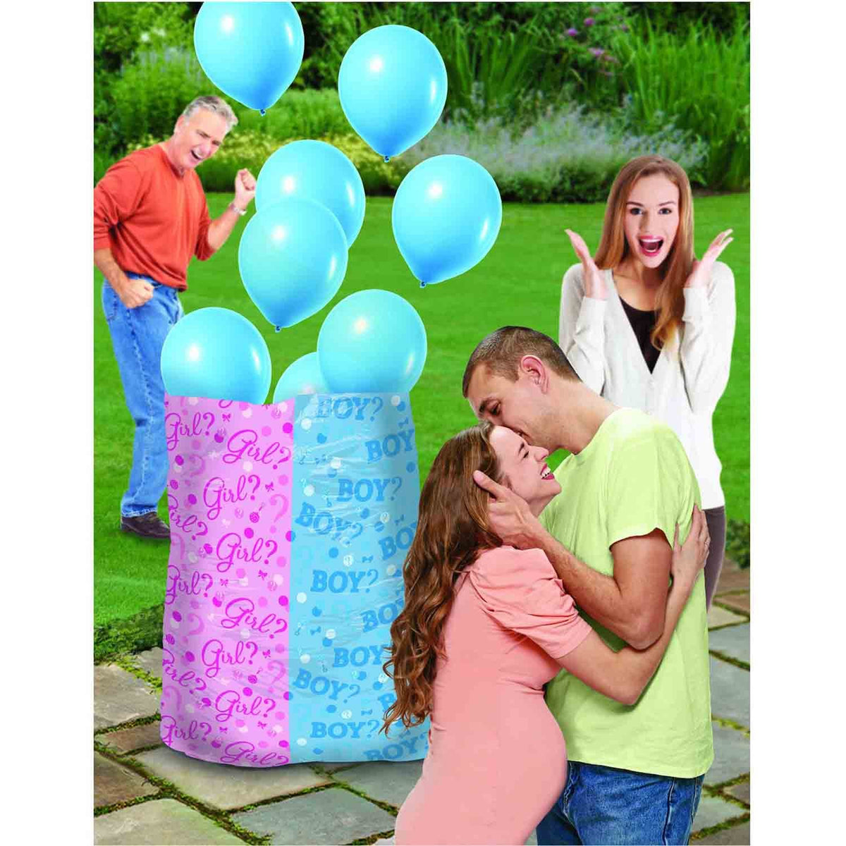 Gender Reveal Balloon Bag - Boy