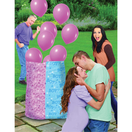 Gender Reveal Balloon Bag - Girl