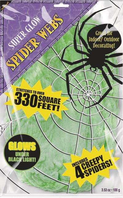 Halloween super glow web