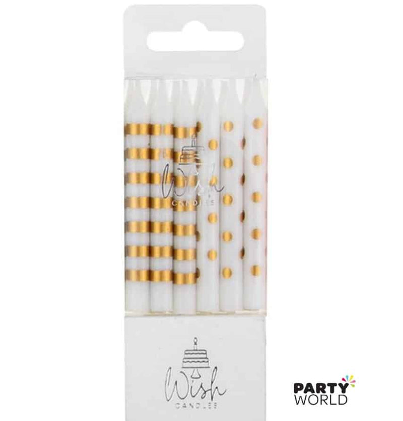 White Knee Socks with Black Stripes