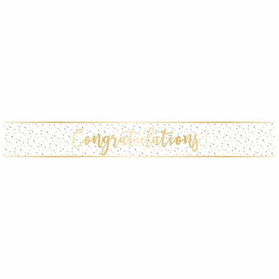 Congratulations Gold Foil Banner