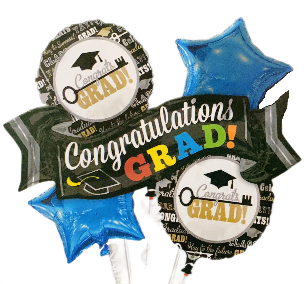 Congrats Grad! Graduate Foil Balloon Bouquet