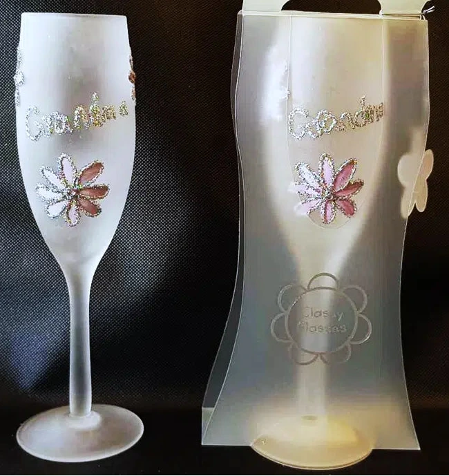Grandma Champagne Glass - Store pickup only, not for delivery