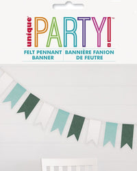 Green Felt Pennant Banner 1.2m