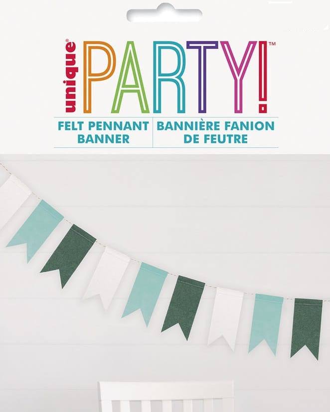 Green Felt Pennant Banner 1.2m