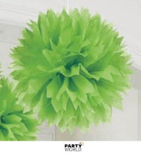 Red & Green Puff Ball - 35cm