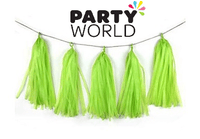 Lime Green Tassel Garland (4 tassels)