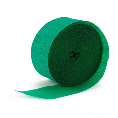 Crepe Streamers 24m Green 2pk
