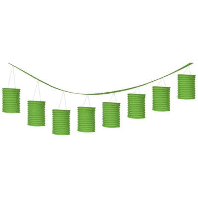 12 ft Paper Lantern Garland - Green