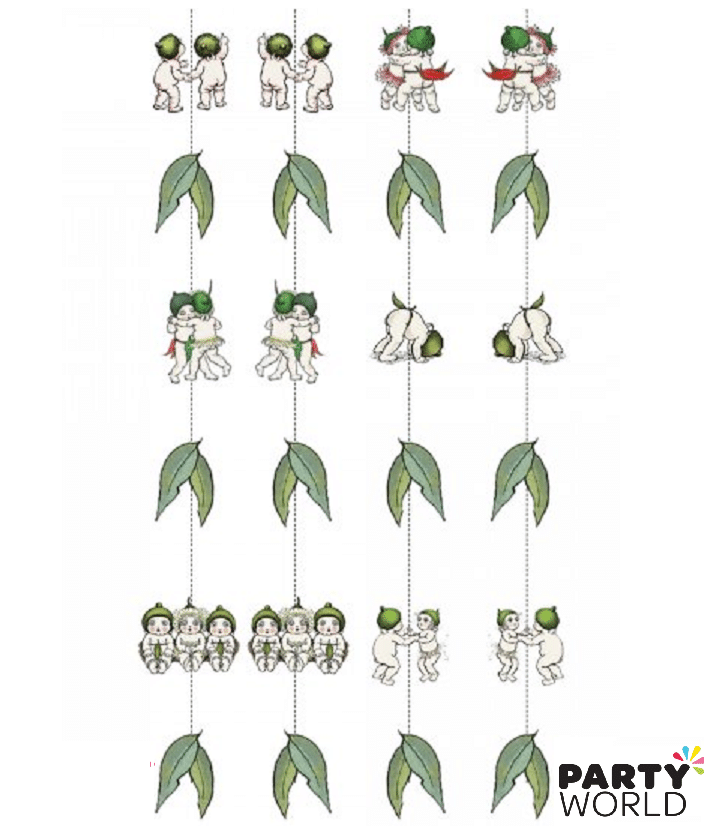 May Gibbs Gumnut Babies Hanging String Decorations (6pcs)